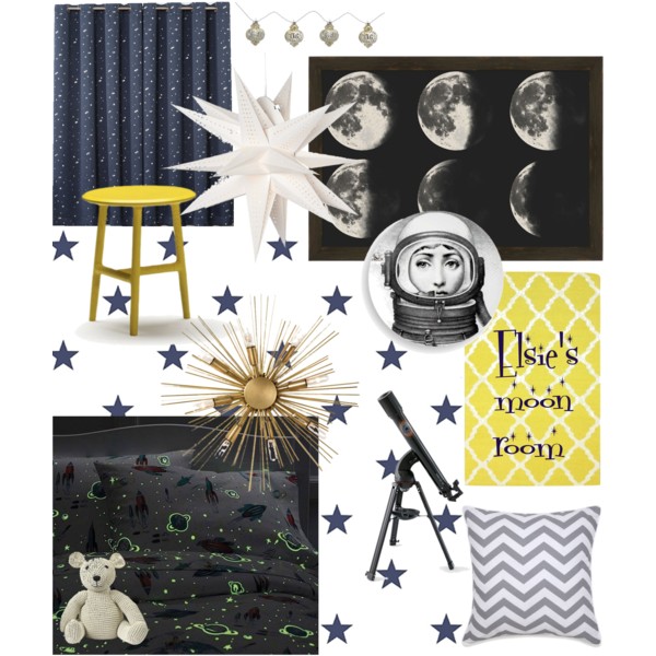 Elsie's moon room mood board