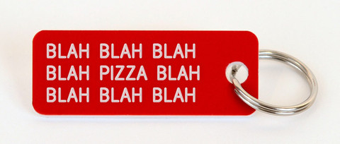 Pizza key-tag